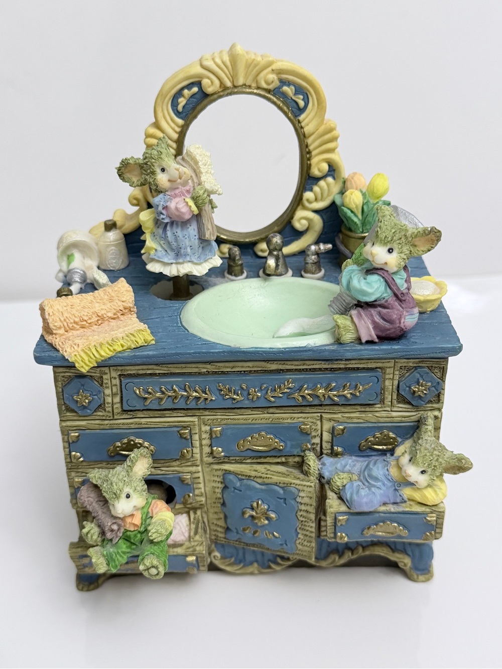 Kingstate Corp Mice Vanity Music Box Vintage